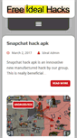 Mobile Screenshot of freeidealhacks.com
